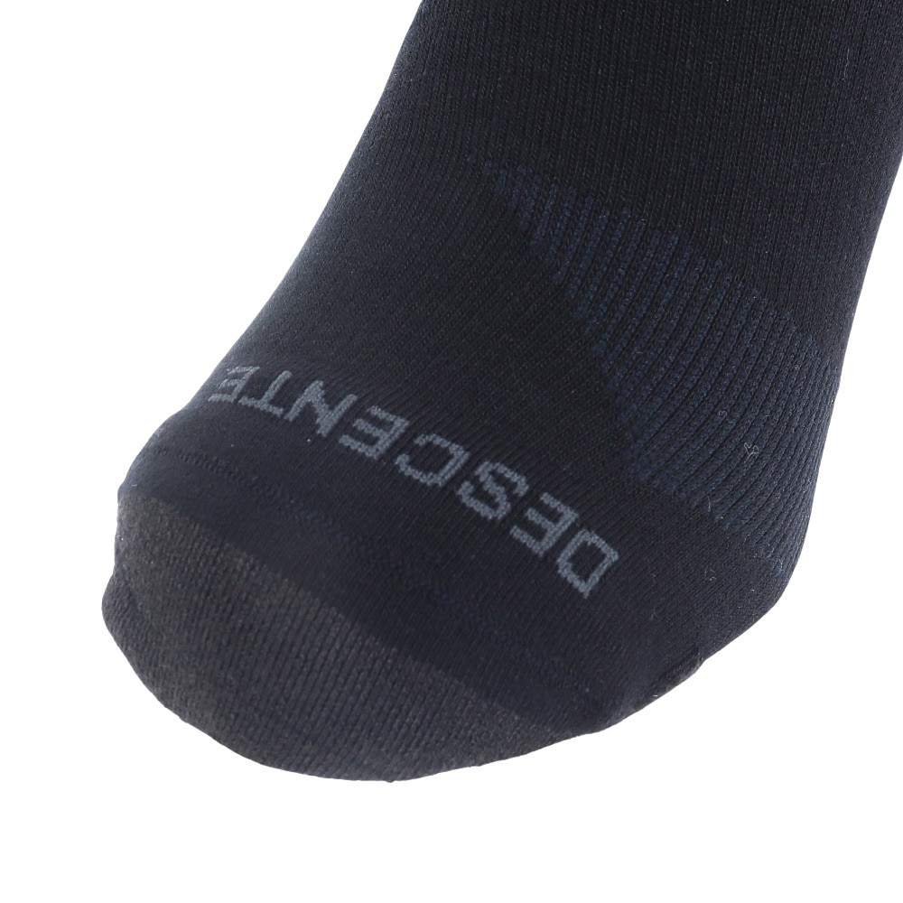 デサント（DESCENTE）（メンズ、レディース）ランニングソックス 靴下 MoveSox ブラック DOAVJB02 BK アンクル丈 スポーツ スパイラルサポート