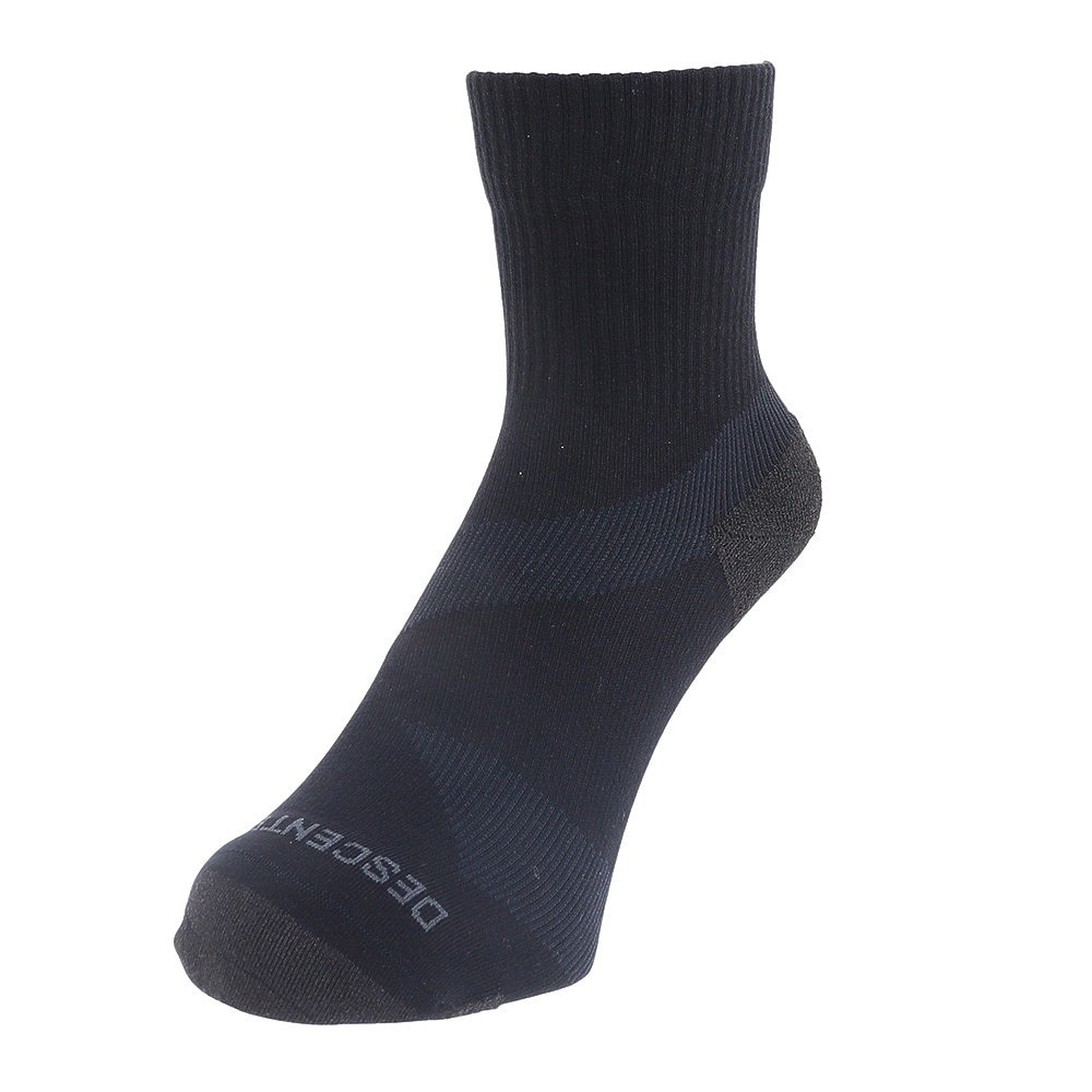 デサント（DESCENTE）（メンズ、レディース）ランニングソックス 靴下 MoveSox ブラック DOAVJB02 BK アンクル丈 スポーツ スパイラルサポート