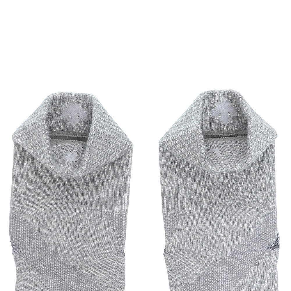 デサント（DESCENTE）（メンズ、レディース）ランニングソックス 靴下 MoveSox グレー DOAVJB02 LGY アンクル丈 スポーツ スパイラルサポート