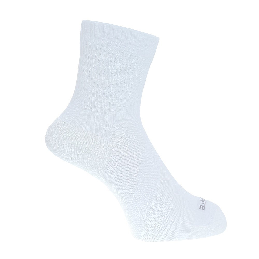 デサント（DESCENTE）（メンズ、レディース）ランニングソックス 靴下 MoveSox ホワイト DOAVJB02 WH アンクル丈 スポーツ スパイラルサポート