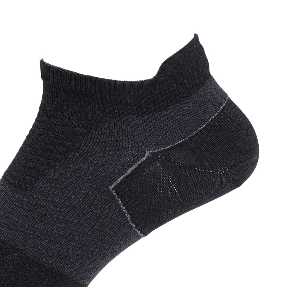 ツー・タイムズ・ユー（2XU）（メンズ、レディース）靴下 ベクターウルトラライトクルー ノーショーソックス UA7027E-BLK/BLK