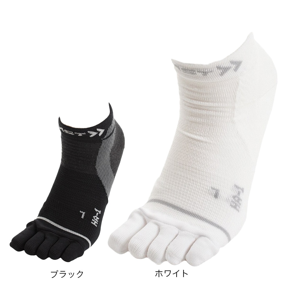 ザムスト（ZAMST）（メンズ、レディース）機能ソックスHA-1 5本指メッシュソックス WHT 靴下 白