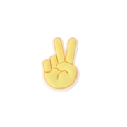 (メンズ、レディース、キッズ)ジビッツチャーム Peace Hand Sign 10007207