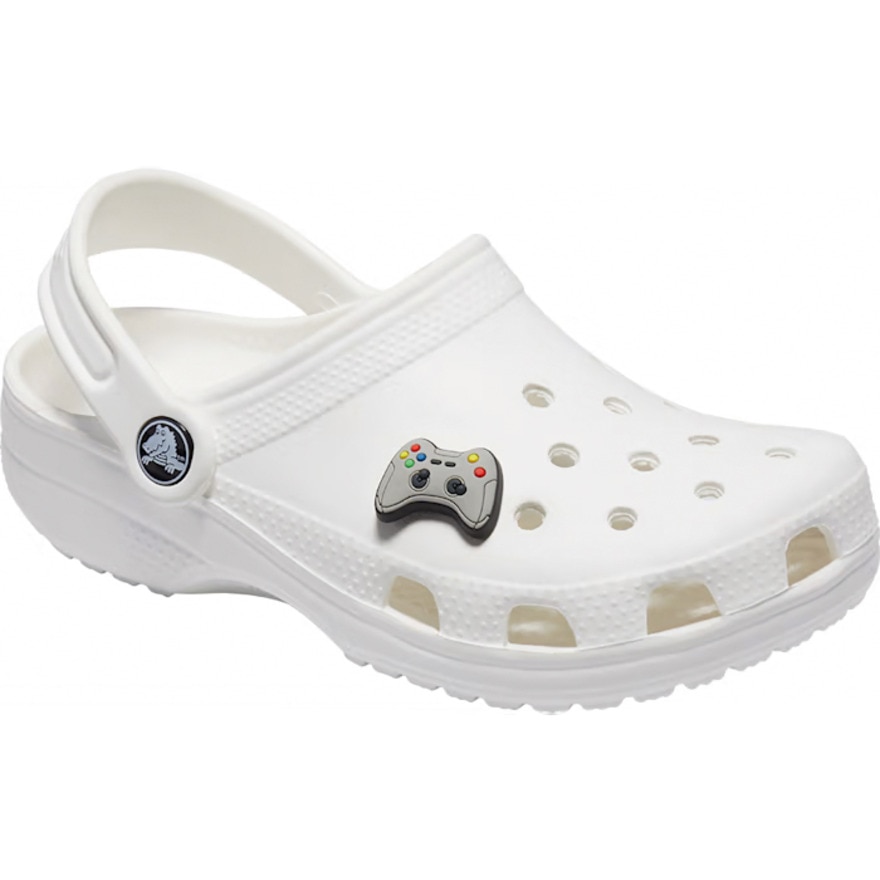 クロックス（crocs）（メンズ、レディース、キッズ）ジビッツチャーム グレー ゲーム コントローラー 10007387