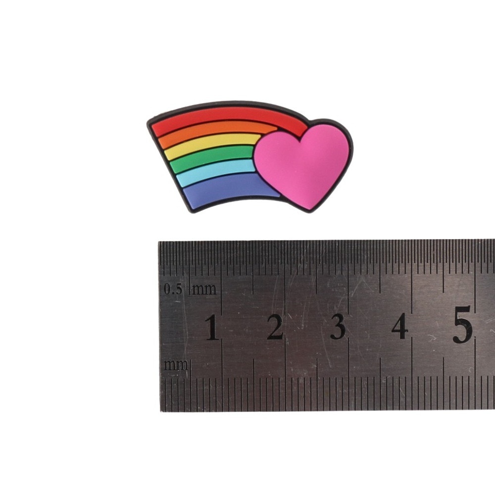 クロックス（crocs）（メンズ、レディース、キッズ）ジビッツチャーム Rainbow Heart 10009542