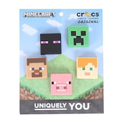 (メンズ、レディース、キッズ)ジビッツチャーム マインクラフト 5 パック 10011273