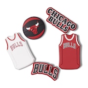 (メンズ、レディース、キッズ)ジビッツ チャーム NBA シカゴ ブルズ 5個入 10011280