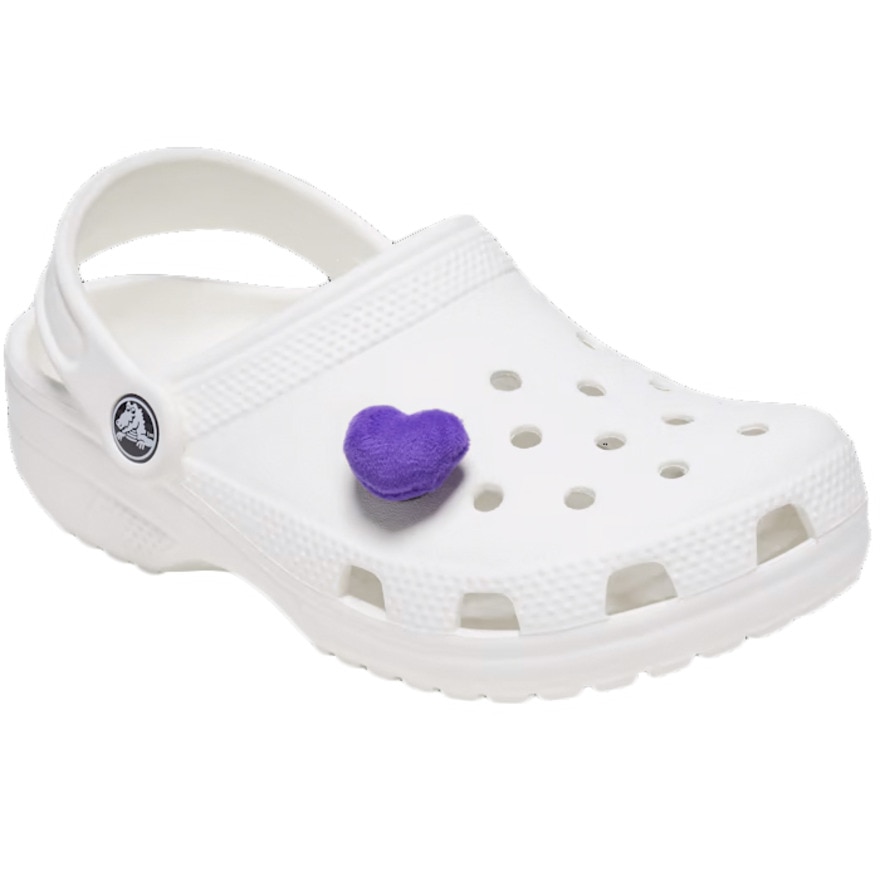 クロックス（crocs）（メンズ、レディース、キッズ）ジビッツチャーム パープル ファジーハート 10011849