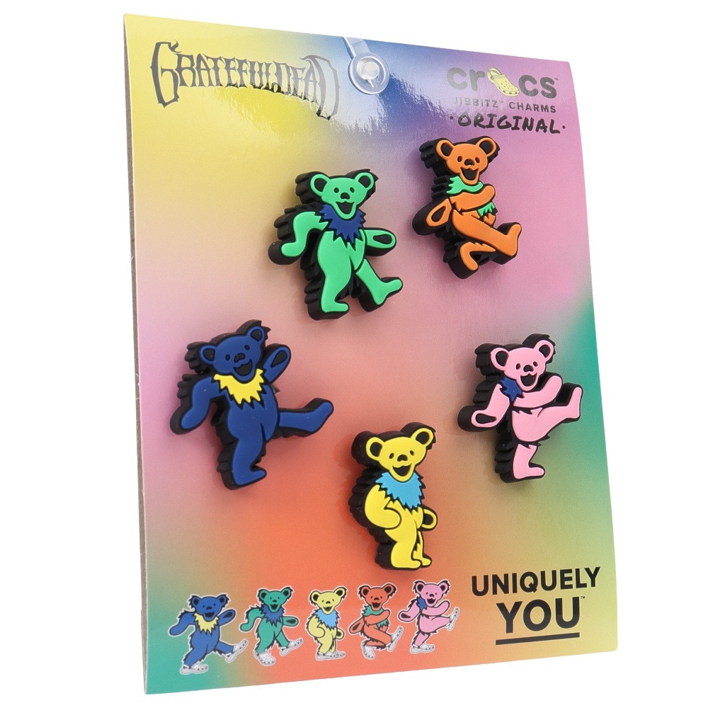 クロックス（crocs）（メンズ、レディース、キッズ）ジビッツ チャーム Grateful Dead 5個セット 10012228