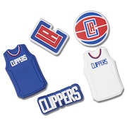 (メンズ、レディース、キッズ)ジビッツ チャーム NBA ロサンゼルス クリッパーズ 5個入 10011801