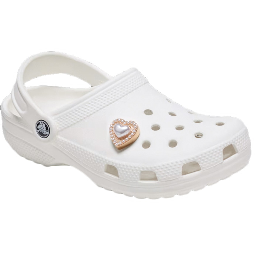 クロックス（crocs）（メンズ、レディース、キッズ）ジビッツチャーム ゴールド パール ハート 10013392