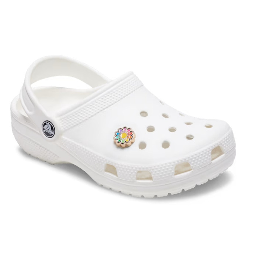 クロックス（crocs）（メンズ、レディース、キッズ）ジビッツチャーム フェスティバル ゴールド レインボー デイジー 10013431