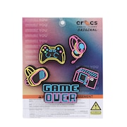 (メンズ、レディース、キッズ)ジビッツチャーム Lights Up Neon Gamer 5個入り 10012094