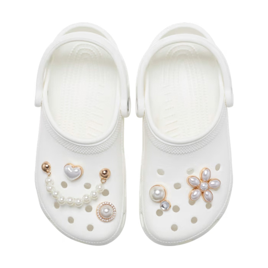 クロックス（crocs）（メンズ、レディース、キッズ）ジビッツチャーム デインティー パール ジュエリー 5個セット 10013133