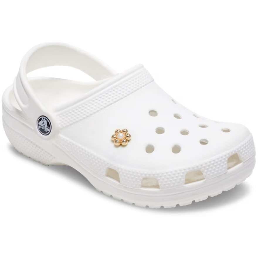 クロックス（crocs）（メンズ、レディース、キッズ）ジビッツチャーム ゴールド アンド パール タイニー フラワー 10014454