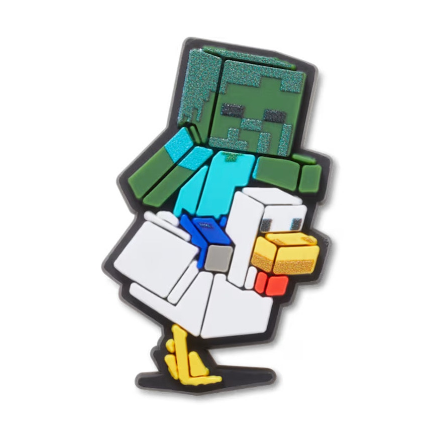 クロックス（crocs）（メンズ、レディース、キッズ）ジビッツチャーム マインクラフト チキン ジョッキー 10014541