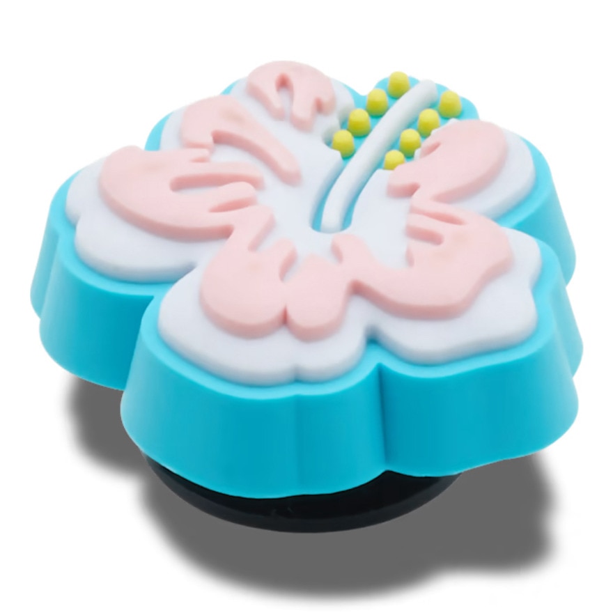 クロックス（crocs）（メンズ、レディース、キッズ）ジビッツ チャーム ブルー ハイビスカス 10011694