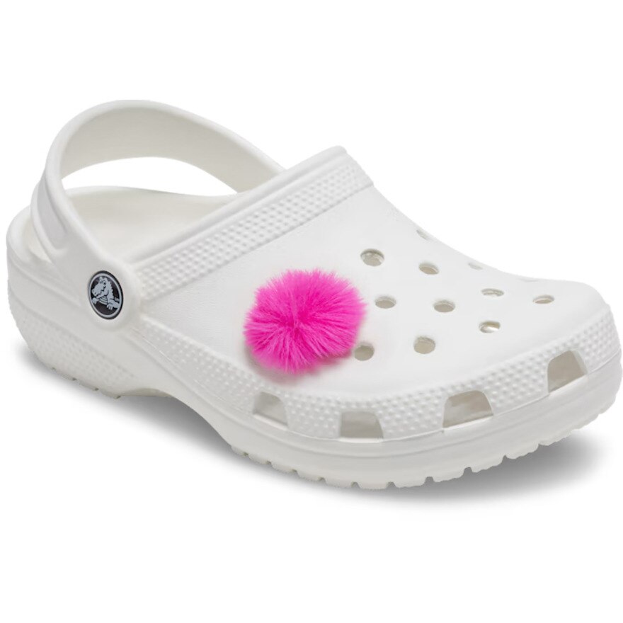 クロックス（crocs）（メンズ、レディース、キッズ）ジビッツ チャーム ネオン ミニ ピンク パフ ボール 10012368