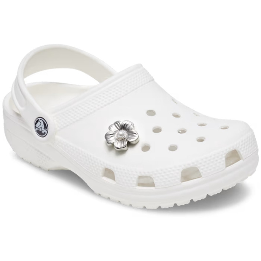 クロックス（crocs）（メンズ、レディース、キッズ）ジビッツチャーム シルバー モノクロム デイジー 2 10013405