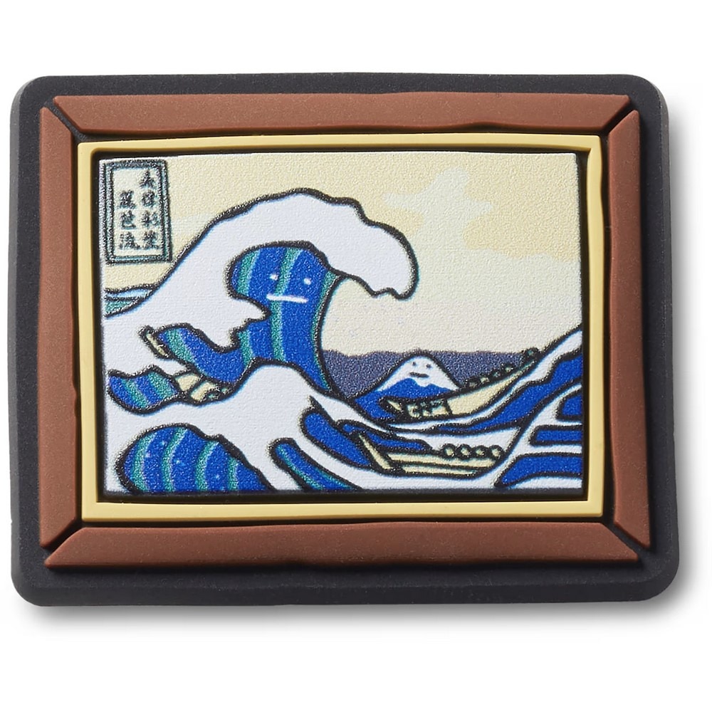 クロックス（crocs）（メンズ、レディース、キッズ）ジビッツ チャーム 真顔絵画神奈川沖浪裏 ART UKIYOEFUJI 10016302