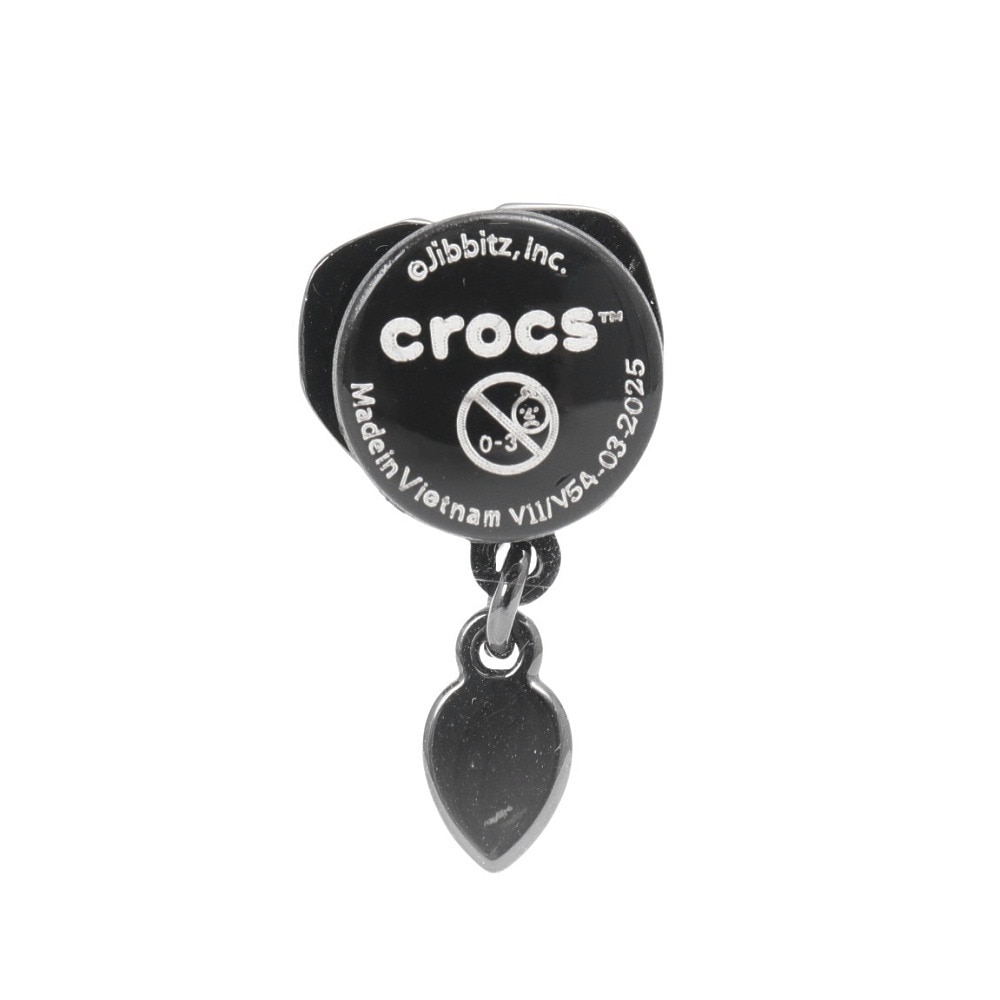 クロックス（crocs）（メンズ、レディース、キッズ）ジビッツチャーム パンク ガンメタル ハート 10015558