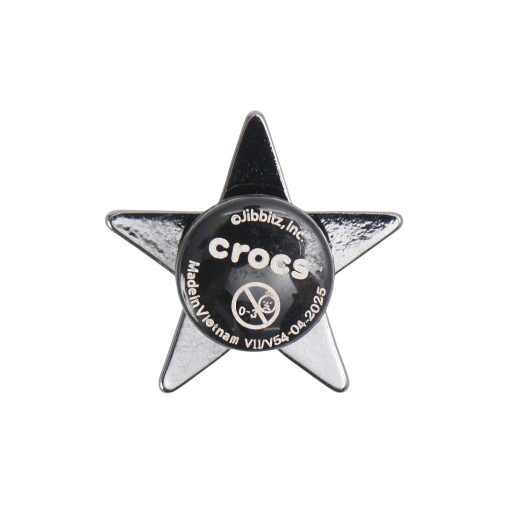 クロックス（crocs）（メンズ、レディース、キッズ）ジビッツチャーム パンク ガンメタル スター 10015560
