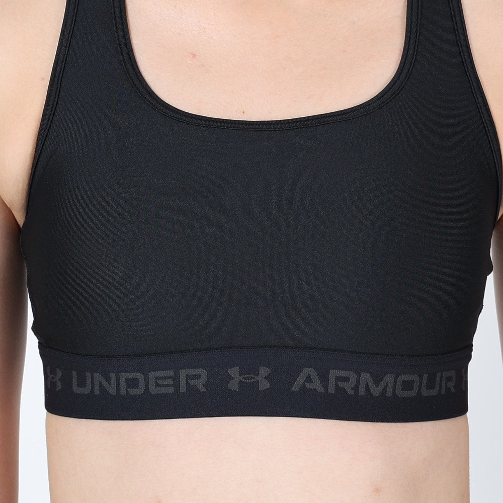 アンダーアーマー（UNDER ARMOUR）（レディース）スポーツブラ ヒートギア(夏向け) ミドルサポート 揺れない クロスバック ミッド 1361034 001