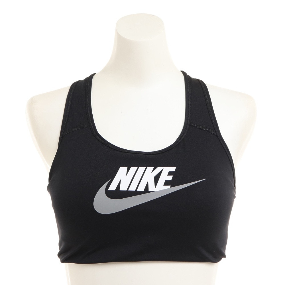 ナイキ（NIKE）（レディース）スポーツブラ ミドルサポート Dri-FIT スウッシュ ノンパッディド グラフィック DM0580-010