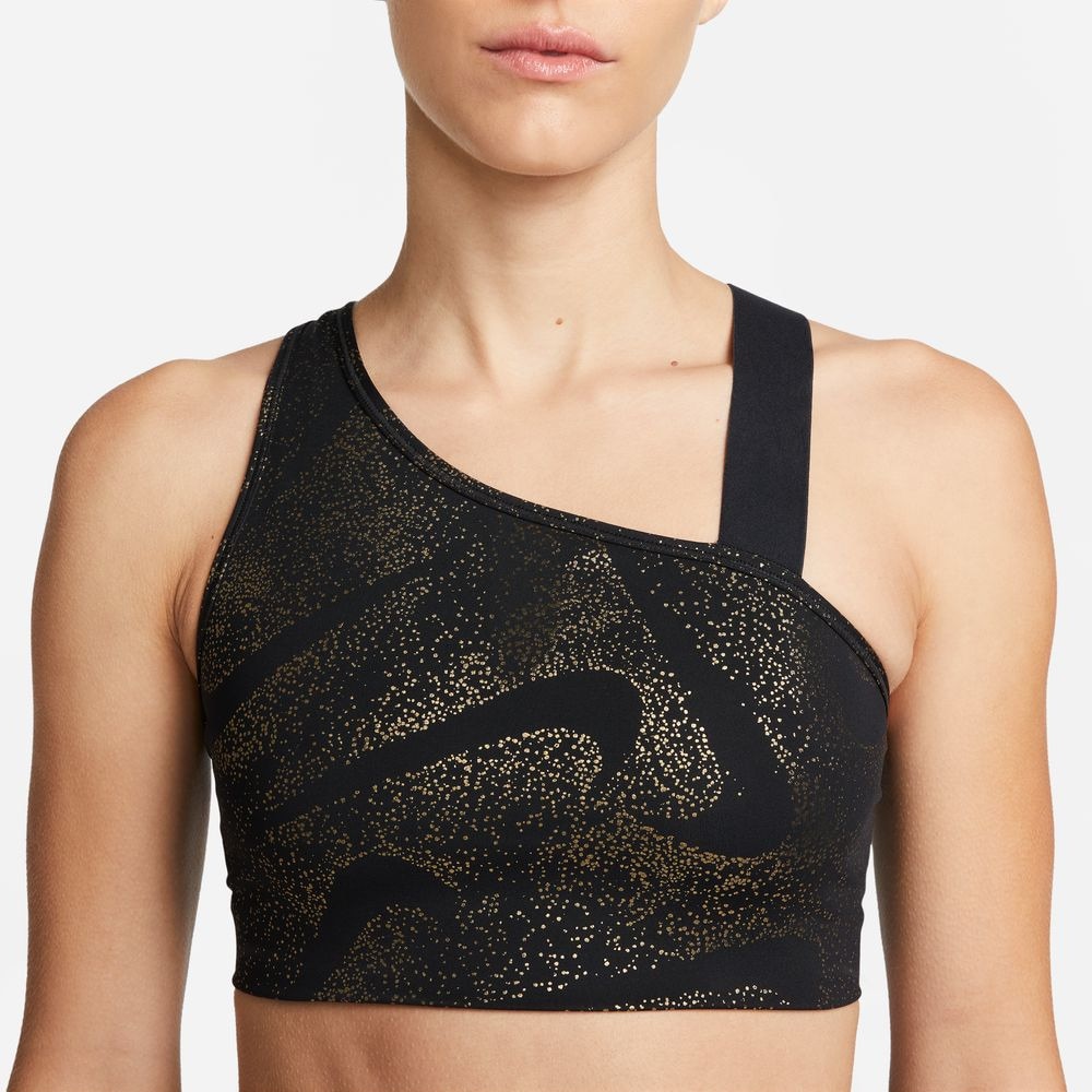 ナイキ（NIKE）（レディース）ドライフィット スウッシュ ASYM ブラ AOP DQ5243-010