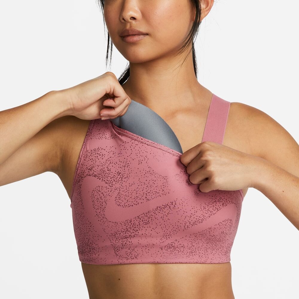 ナイキ（NIKE）（レディース）ドライフィット スウッシュ ASYM ブラ AOP DQ5243-667