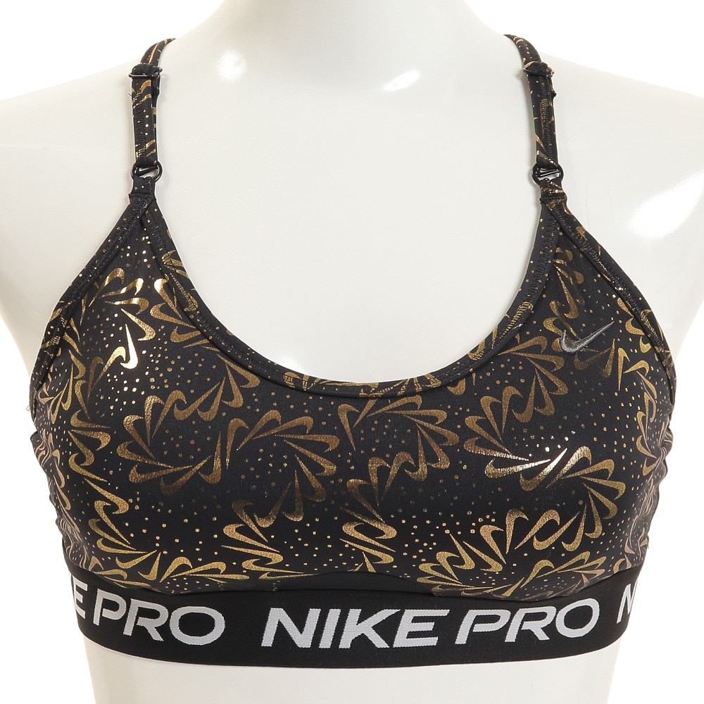 ナイキ（NIKE）（レディース）ナイキ プロ インディ ライトサポート パッディド ストラッピー スパークル スポーツブラ DQ5459-010