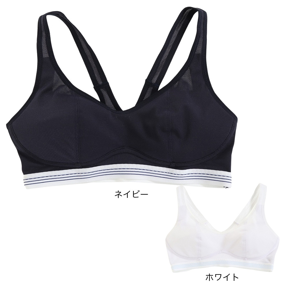 ルシアン（LECIEN）（レディース）ブラ スポーツブラ さらさらデイリー ハーフトップ NVY 4021