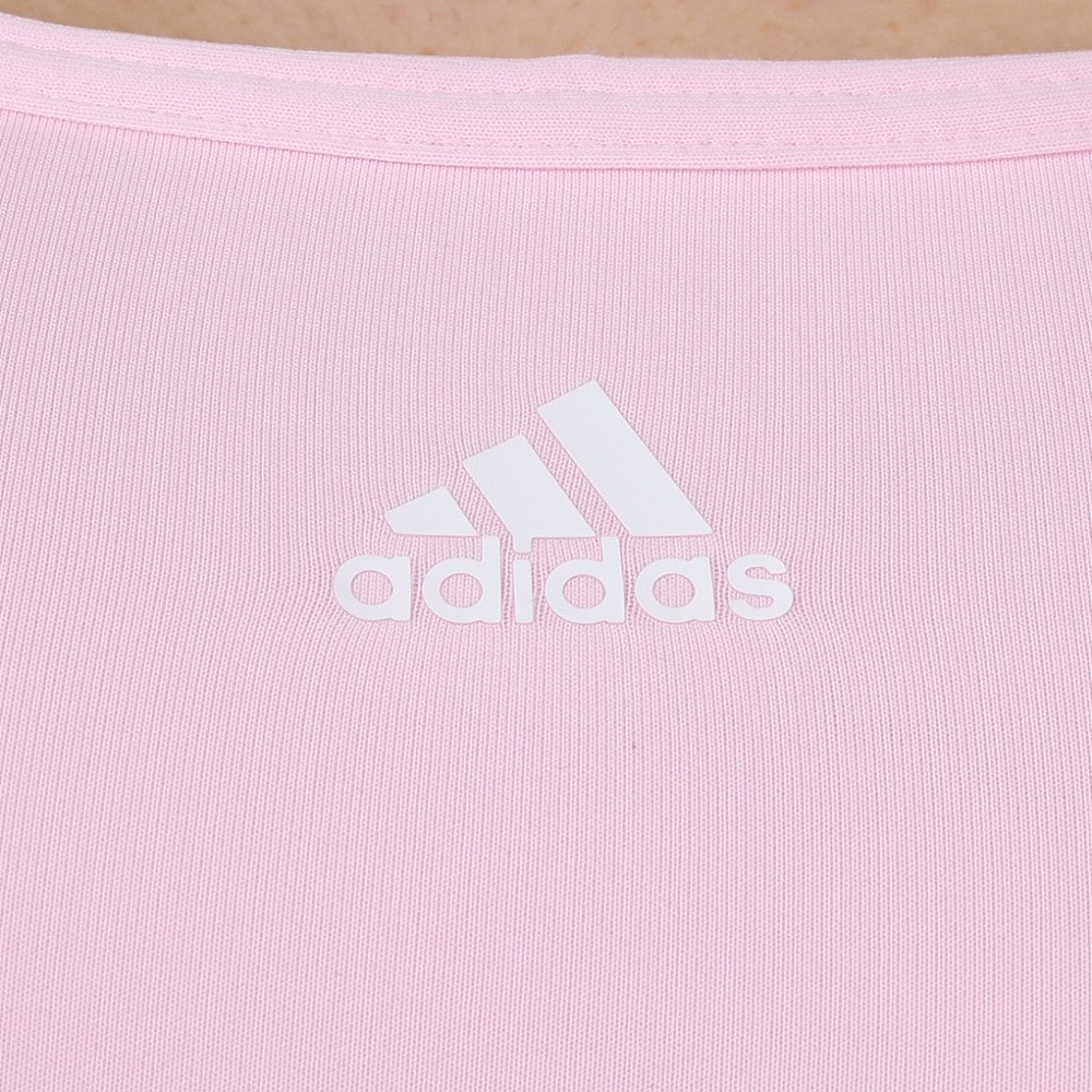 アディダス（adidas）（レディース）スポーツブラ 通気吸湿性 ピンク TRN REACT ミディアムサポートブラ RT588-HC7490