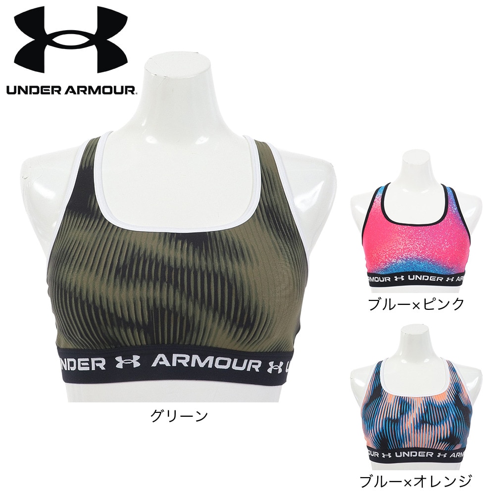 アンダーアーマー（UNDER ARMOUR）（レディース）プリントブラ クロスバック  ミディアムサポート 1361042 441