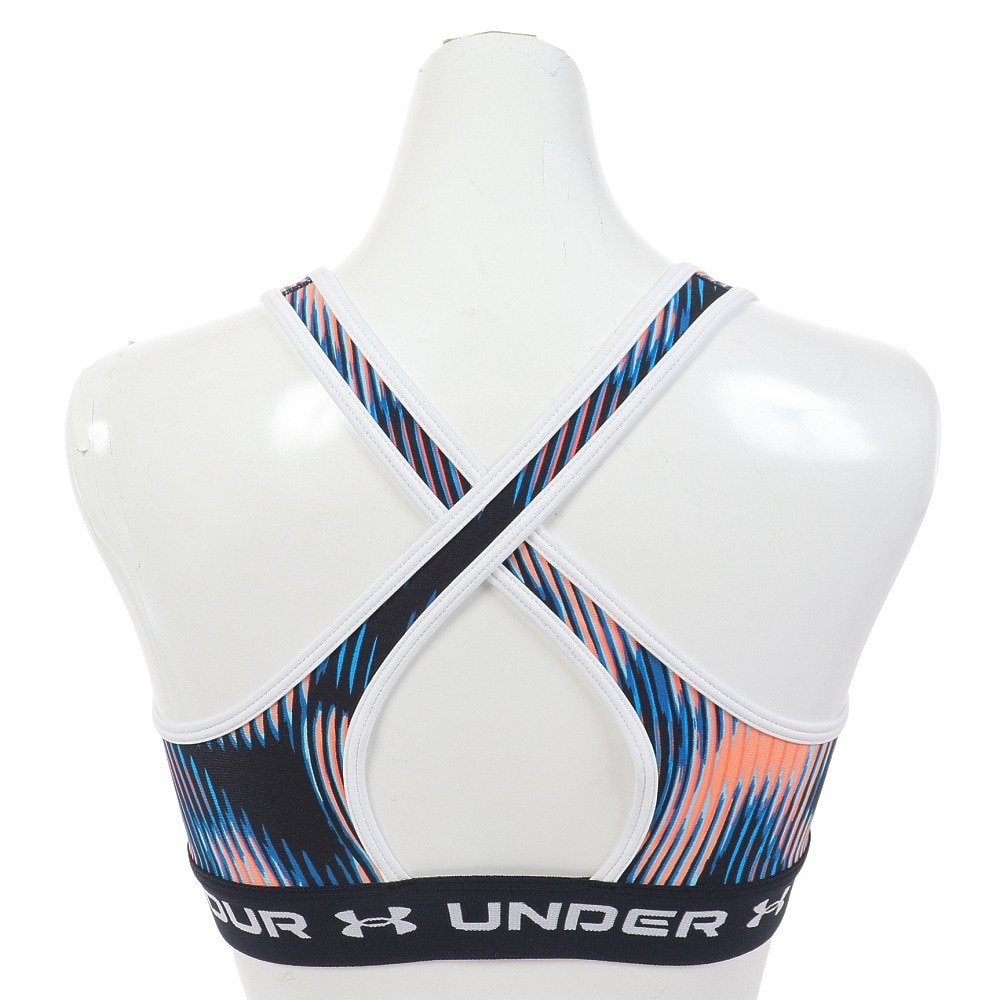 アンダーアーマー（UNDER ARMOUR）（レディース）スポーツブラ クロスバック プリントブラ ミディアムサポート 1361042 963
