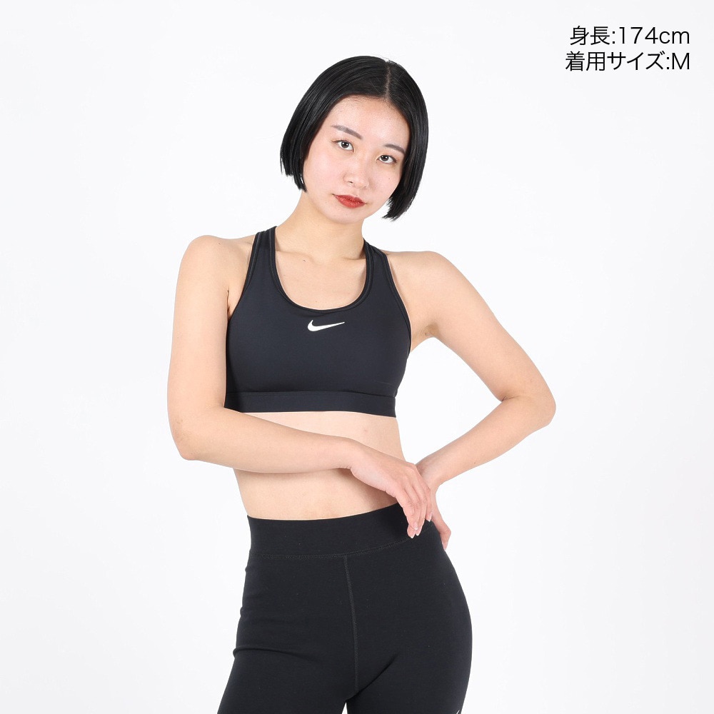 ナイキ（NIKE）（レディース）ブラ スウッシュ ミディアムサポート パッディド スポーツブラ DX6822-010