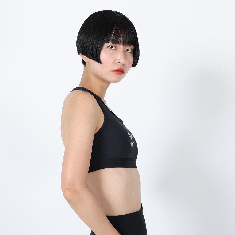 ナイキ（NIKE）（レディース）スポーツブラ スウッシュ ミディアムサポート FN8512-010