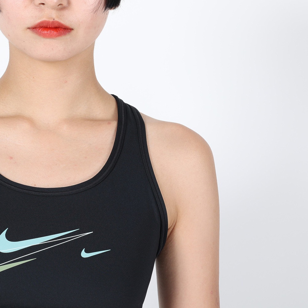 ナイキ（NIKE）（レディース）スポーツブラ スウッシュ ミディアムサポート FN8512-010