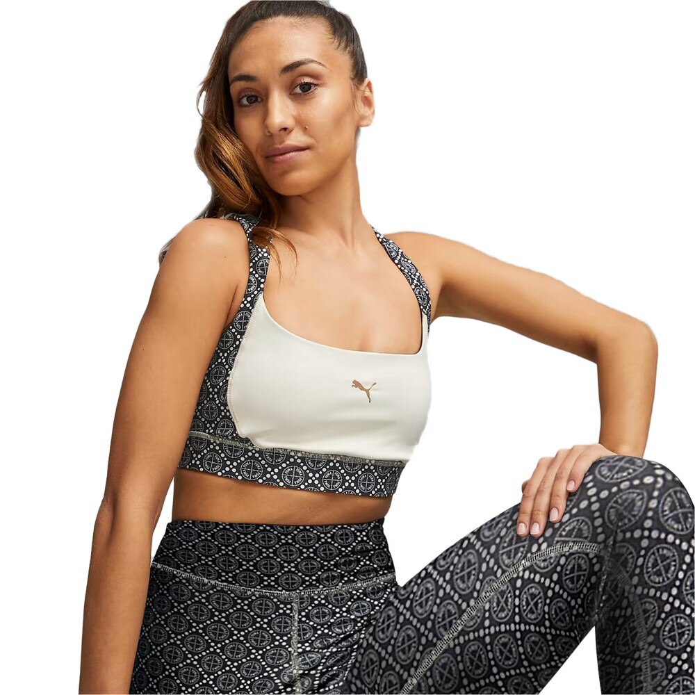 プーマ（PUMA）（レディース）トレーニング ロゴ LOVE ブラトップ ミディアムサポート 524657 87 BEG