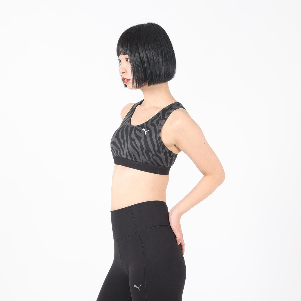 プーマ（PUMA）（レディース）AOP ベーシック ブラトップ ミディアムサポート 525325 01 BLK