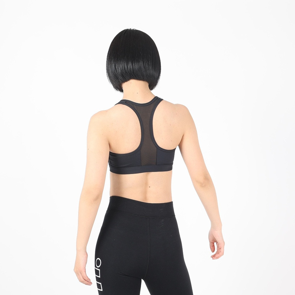 ナイキ（NIKE）（レディース）ドライフィット スウッシュ フロント ジップ ミディアムサポート パッディド スポーツブラ FN2732-010