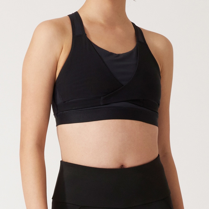 ジーフィット（G-FIT）（レディース）ミドルサポート BL ブラトップ AB VS-I002T-AB BLK