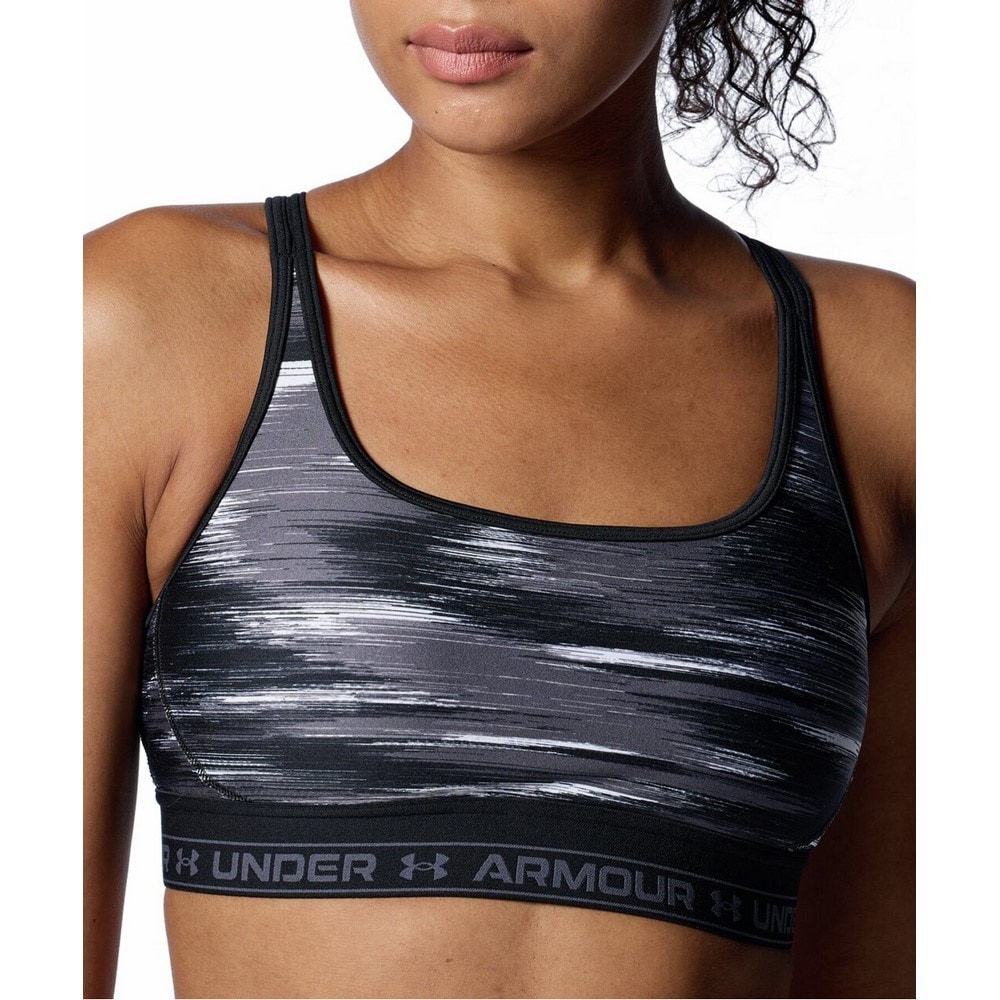アンダーアーマー（UNDER ARMOUR）（レディース）クロスバックブラ プリント ミディアムサポート 1388356 001