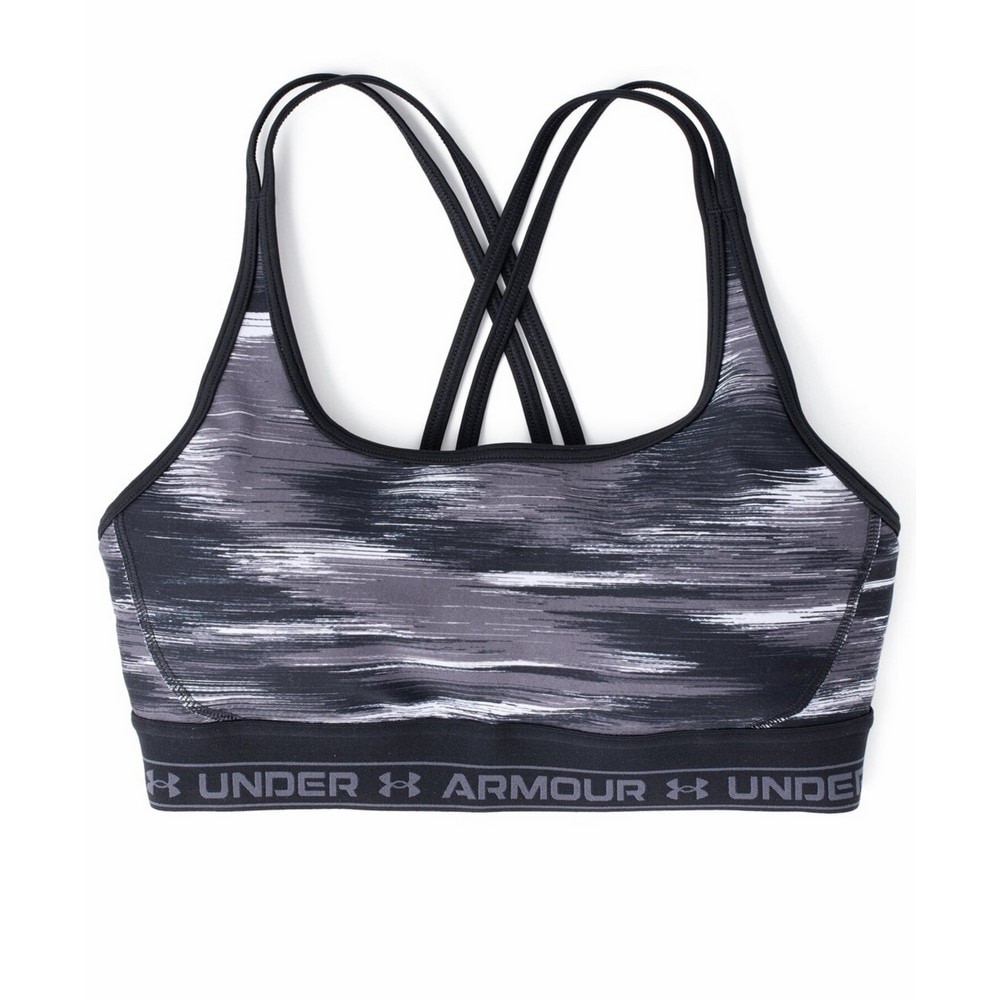 アンダーアーマー（UNDER ARMOUR）（レディース）クロスバックブラ プリント ミディアムサポート 1388356 001