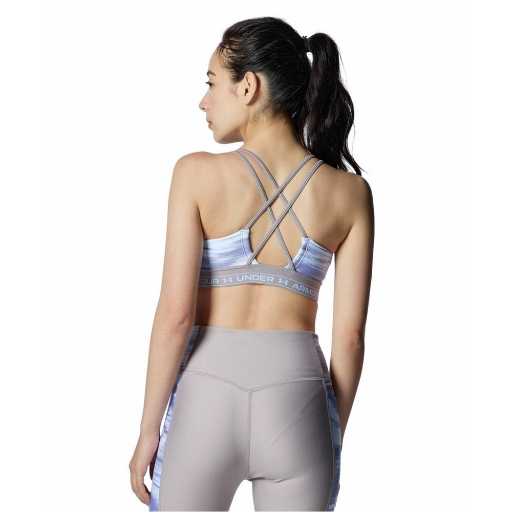 アンダーアーマー（UNDER ARMOUR）（レディース）クロスバックブラ プリント ミディアムサポート 1388356 464