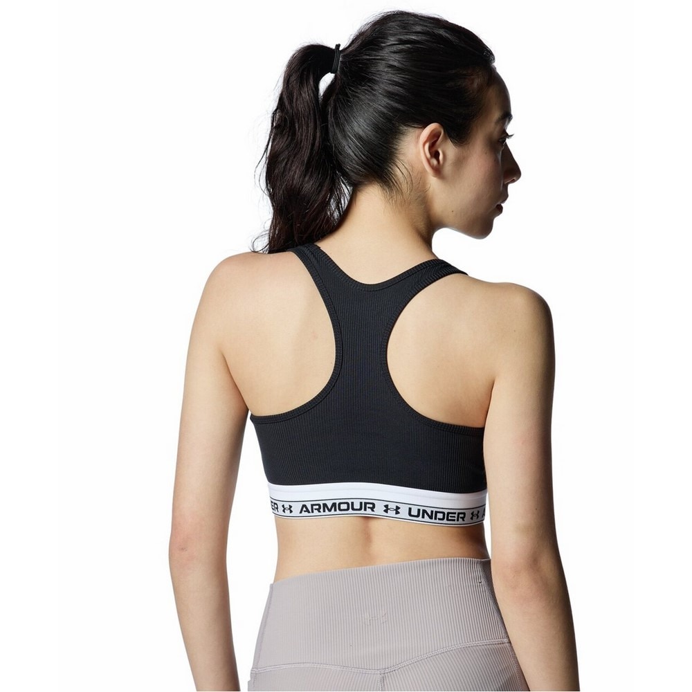 アンダーアーマー（UNDER ARMOUR）（レディース）リブ ワードマーク ブラ ミディアムサポート 1388357 001