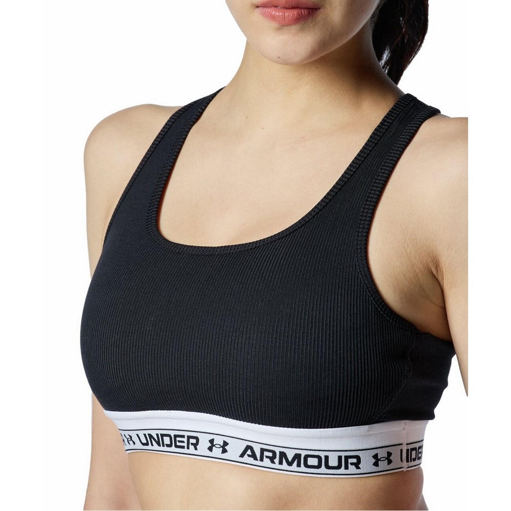 アンダーアーマー（UNDER ARMOUR）（レディース）リブ ワードマーク ブラ ミディアムサポート 1388357 001