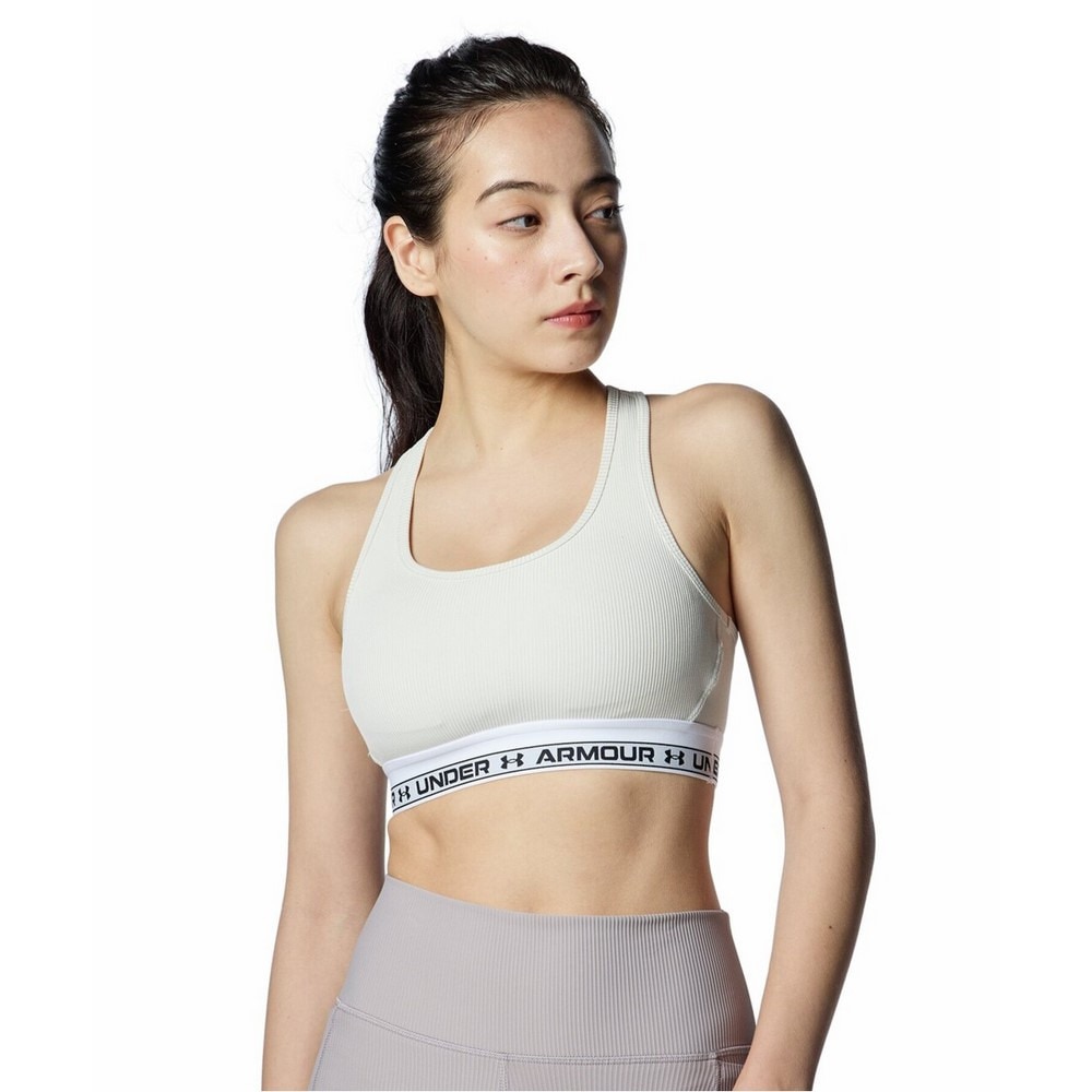 アンダーアーマー（UNDER ARMOUR）（レディース）リブ ワードマーク ブラ ミディアムサポート 1388357 110