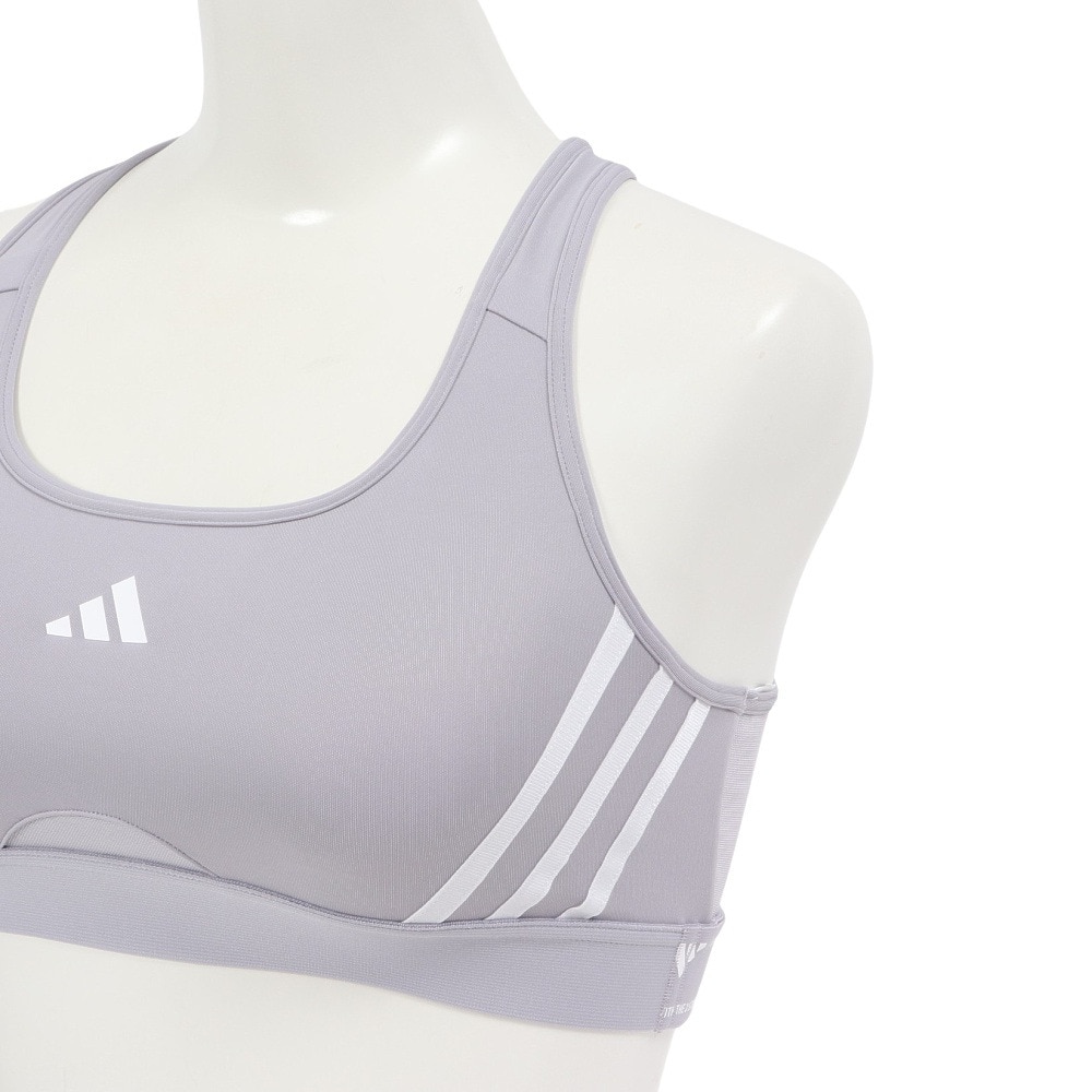 アディダス（adidas）（レディース）Powerimpact トレイン ミディアムサポート スリーストライプス ブラ IKV29-IY7701