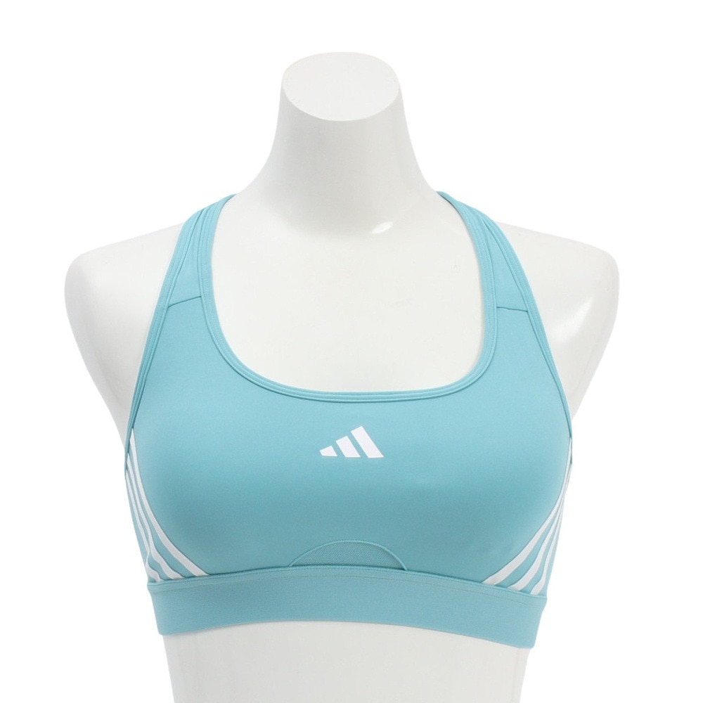 アディダス（adidas）（レディース）Powerimpactトレイン ミディアムサポート スリーストライプス ブラ IKV29-IY7703